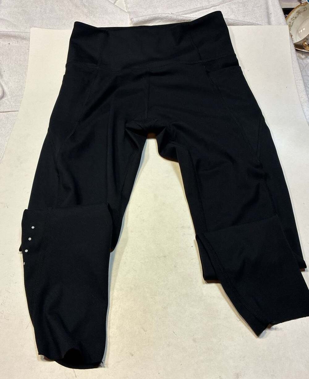 Danskin Women's Style 4197 Black Recycled Polyester Spandex Athletic Leggings Me